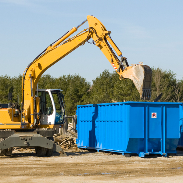 what are the rental fees for a residential dumpster in McLean